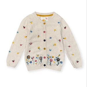 9-12 hó (74-80) Tu virágos kötött kardigán