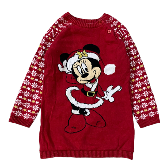 1,5-2 év (92) Primark Disney Minnie karácsonyi kötött tunika