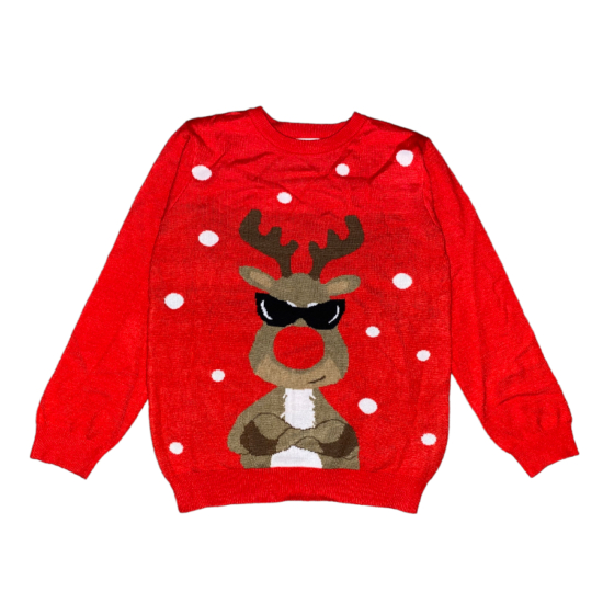 10-11 év (146) Primark rénszarvasos karácsonyi pulóver