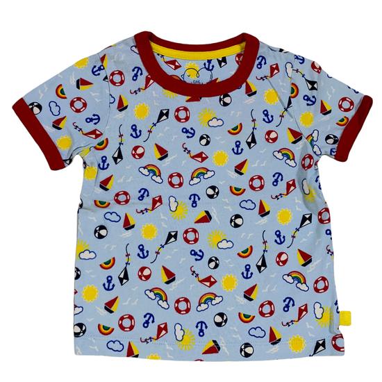 Mothercare nyári mintás póló 9-12 hó (80)