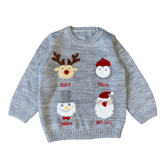 1-1,5 (80-86) George karácsonyi kötött pulóver