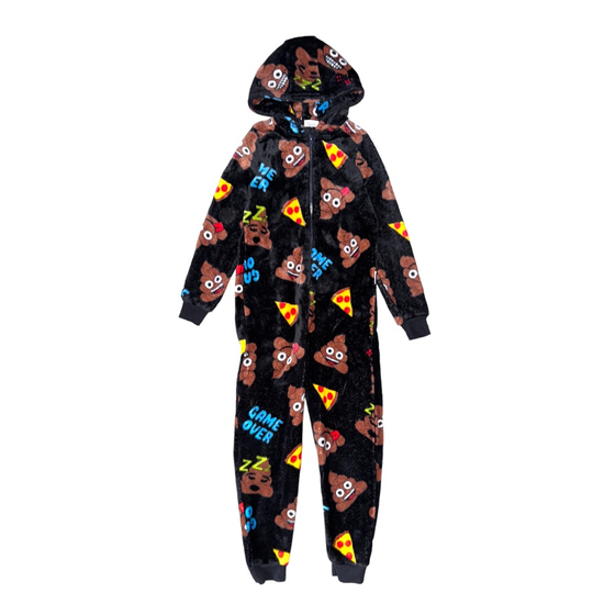 10 év (134-140) Matalan emoji pihe-puha pizsama, overál
