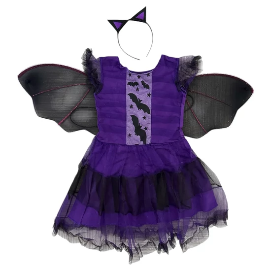 Új 8-10 év (128-140) Denevér jelmez