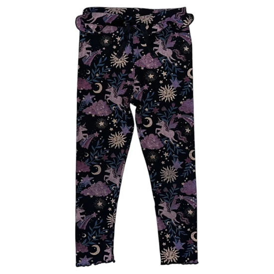 4-5 év (104-110) Tu unikornisos bordázott leggings