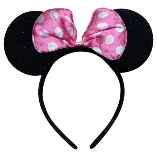 Minnie hajráf, hajpánt rózsaszín