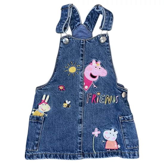 1-1,5 év (86) F&amp;F Peppa Pig kantáros ruha