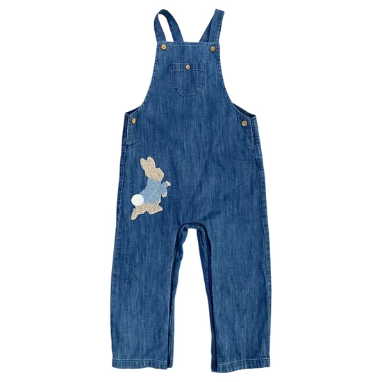 2-3 év (98) M&amp;S Nyúl Péter bélelt kantáros farmernadrág