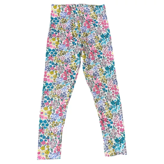 3-4 év (98-104) George virágos bordázott leggings