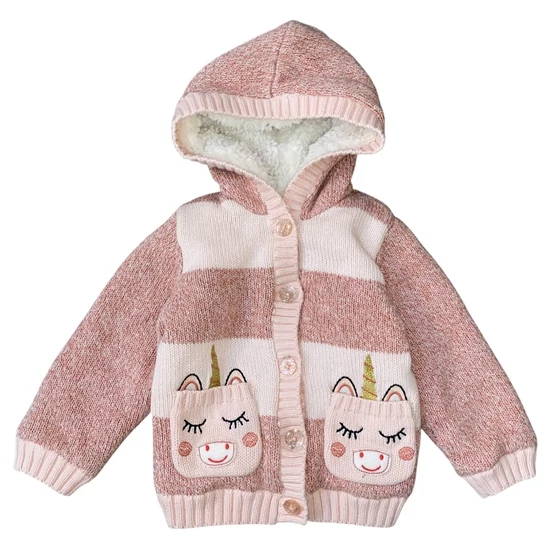 2-3 év (98) Nutmeg unikornisos bélelt kardigán