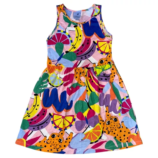 8-10 év (134-140) H&amp;M mintás ruha