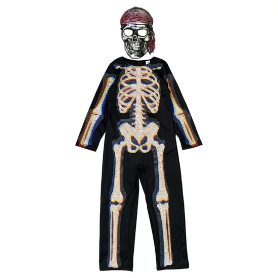5-6 év (110-116) George Halloween csontváz jelmez maszkkal