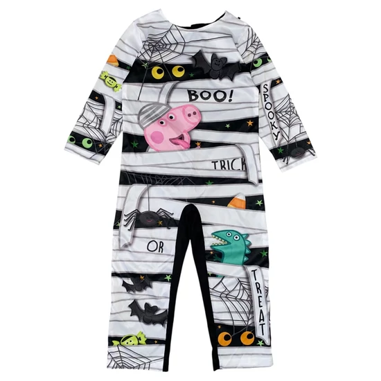 2-3 év (92-98) George Halloween Peppa Pig múmia jelmez