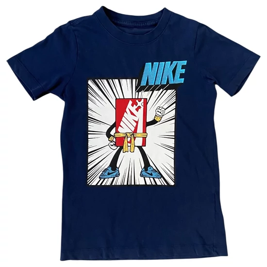 7-8 év (122-128) Nike sötétkék póló