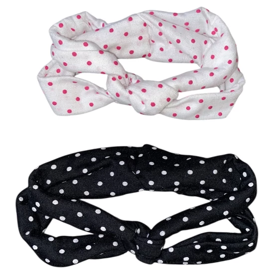 1-3 év (80-86) Pöttyös fejpántok 2 db