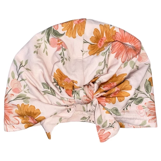 3-6 hó (62-68) Tu virágos masnis turbánsapka
