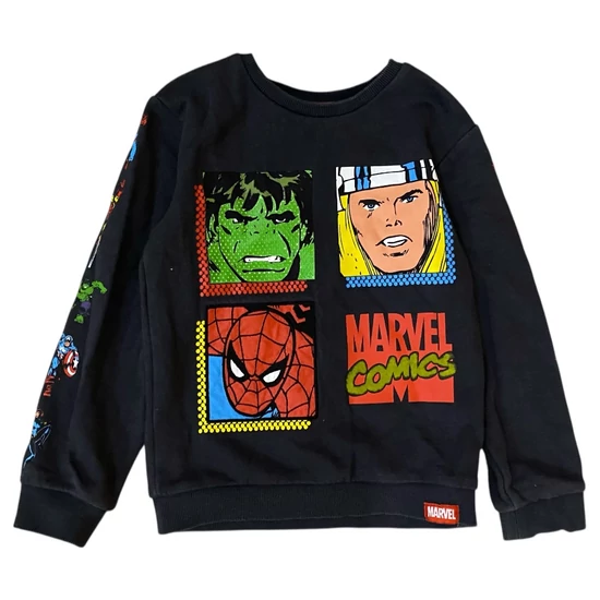 4-5 év (110) M&amp;S Marvel Szuperhősös pulóver