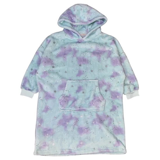 7-8 év (122-128) Tu csillagos pihe-puha poncsó, pulóver takaró