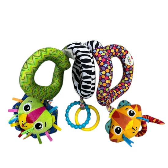 Lamaze állatos babajáték spirál hordozóra, babakocsira, kiságyra