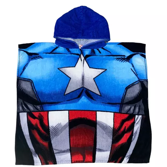 Matalan Marvel Amerika Kapitányos poncsó törölköző, fürdőponcsó