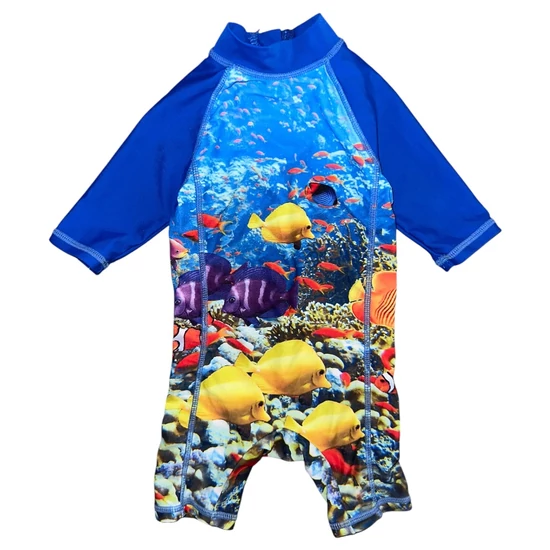 3-6 hó (68) Mothercare halas uv szűrős fürdőruha, úszóoverál