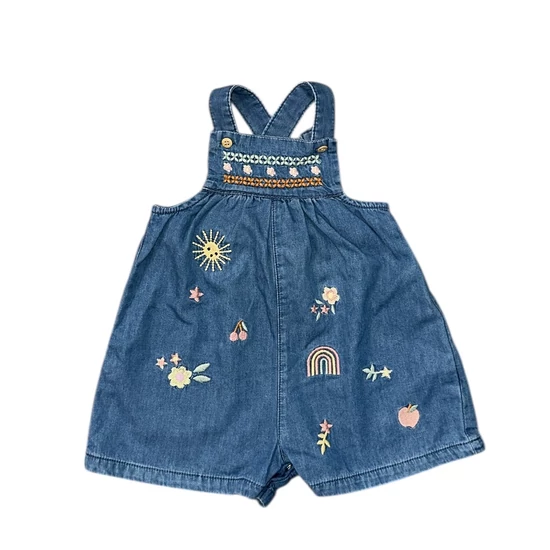 3-6 hó (68) Nutmeg mintás napozó, kantáros rövidnadrág