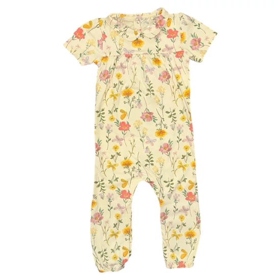 2-3 év (92-98) Tu virágos playsuit, jumpsuit