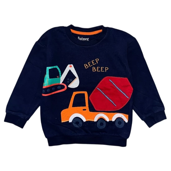 4-5 év (104-110) Nutmeg járműves puóver