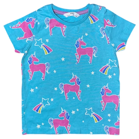 1-1,5 év (86) M&amp;S unikornisos póló