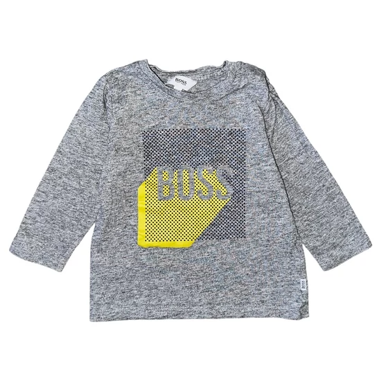 6-12 hó (74-80) Hugo Boss szürke felső