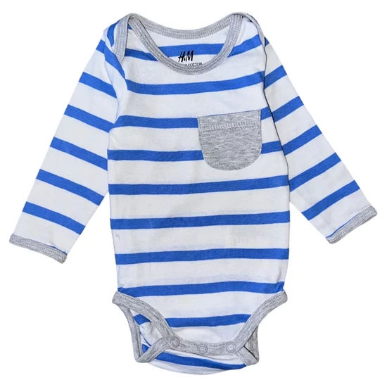 2-4 hó (62) H&amp;M csíkos body