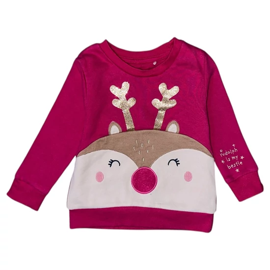 1-1,5 év (80-86) George rénszarvasos karácsonyi pulóver