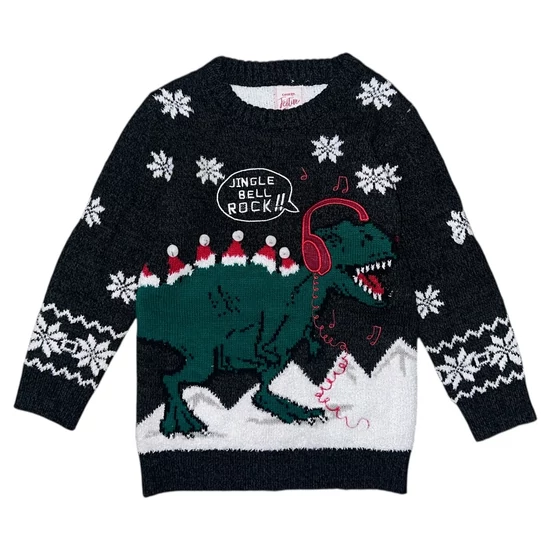 5-6 év (110-116) George dínós karácsonyi pulóver