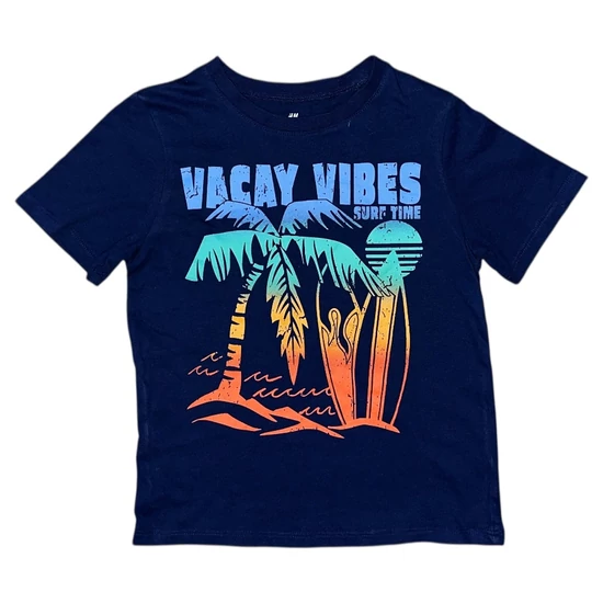 4-6 év (110-116) H&amp;M pálmafás póló