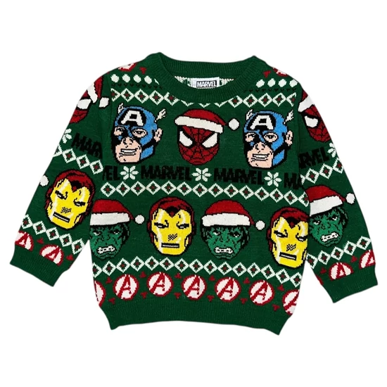 1,5-2 év (92) Primark Marvel karácsonyi pulóver